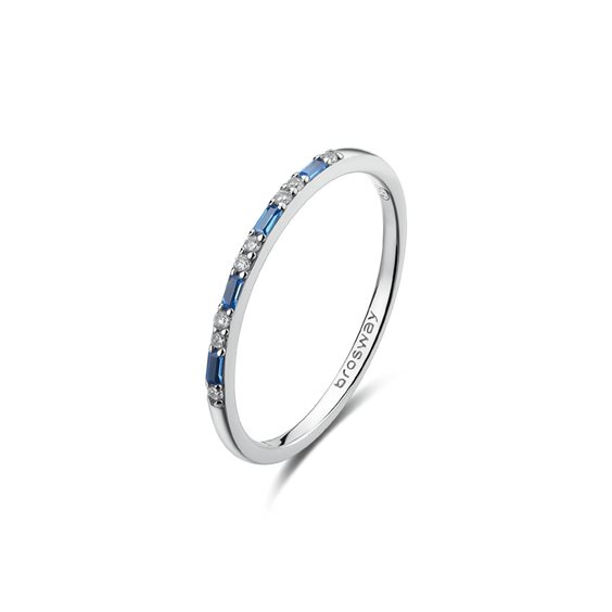Anillo Brosway Mujer FANCY - FREEDOM BLUE in Plata Cubic Zirconia FFB136B-12 - FFB136B-12